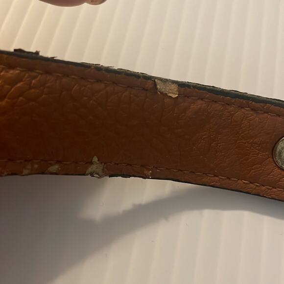 Tory Burch Brown leather Reva flap Clutch with gold chain strap - Picture 4 of 14